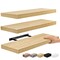 Sorbus Floating Shelves 3 Pack, 24-Inch Wall Mounted Shelves for Wall Decor and Storage with Invisible Brackets